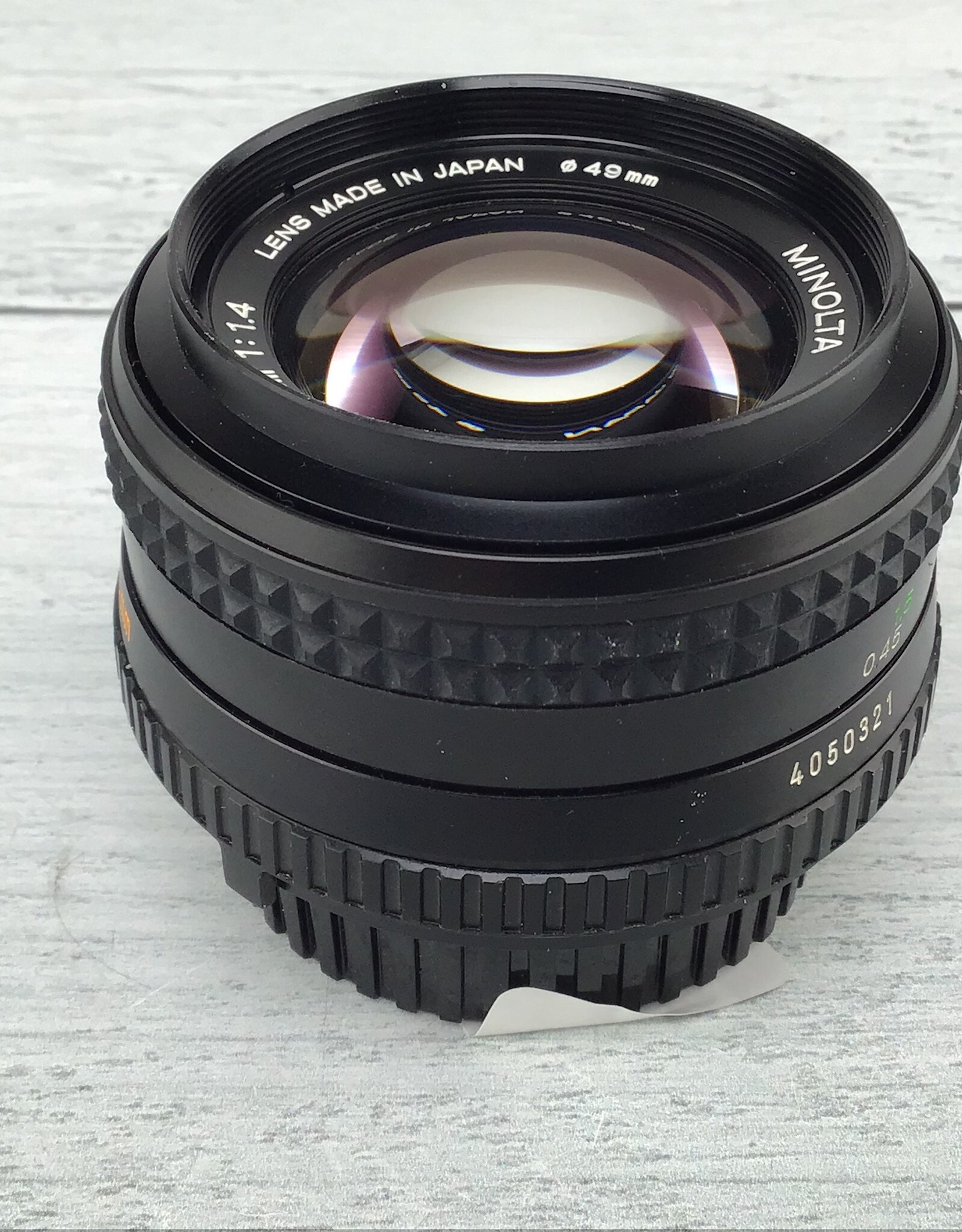 Minolta Minolta MD Rokkor X 50mm f1.4 Lens Used Good