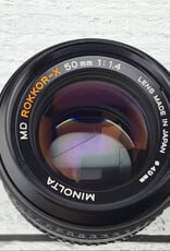 Minolta Minolta MD Rokkor X 50mm f1.4 Lens Used Good