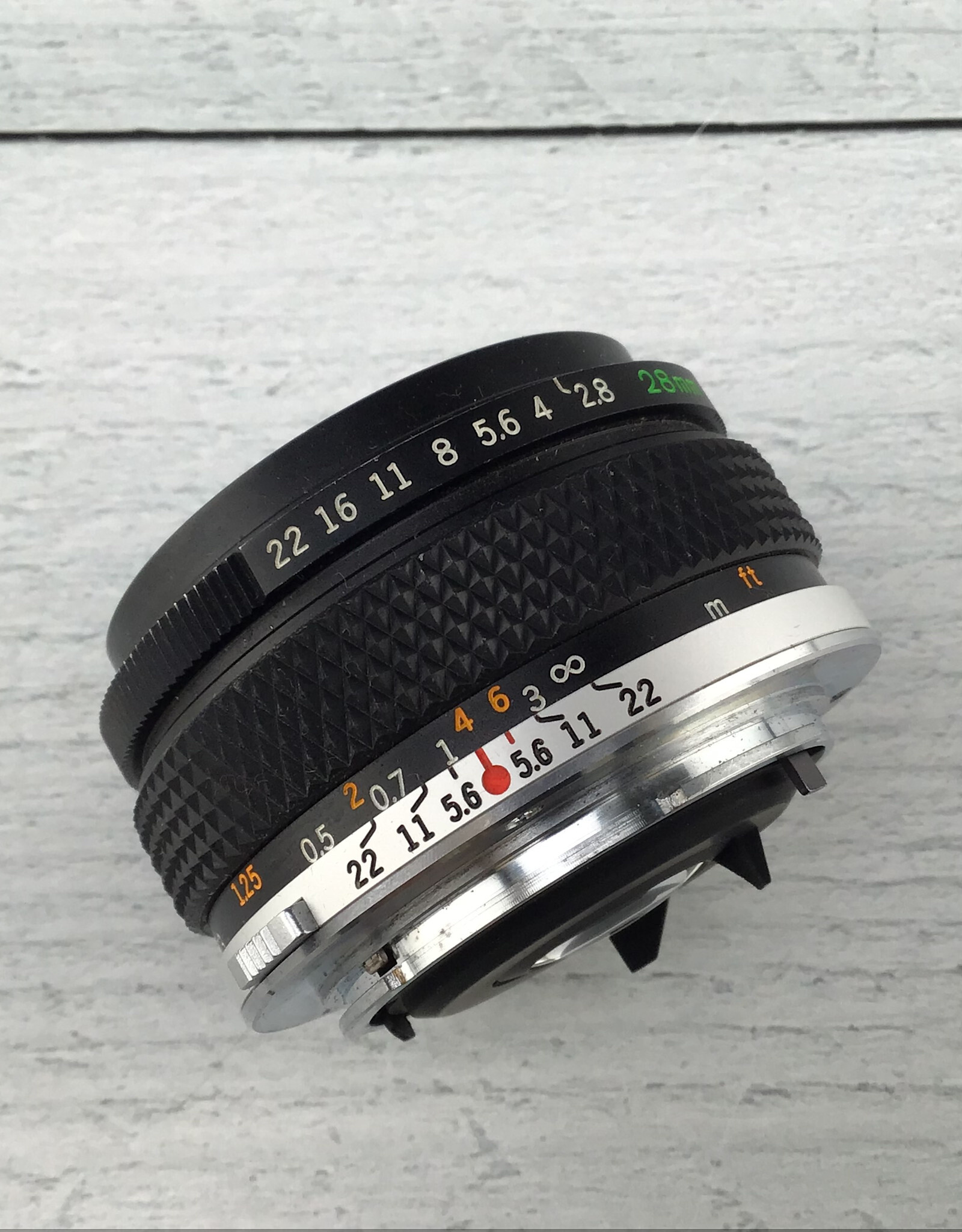 OLYMPUS Olympus OM Auto-W 28mm f2.8 Lens No Caps Used Good