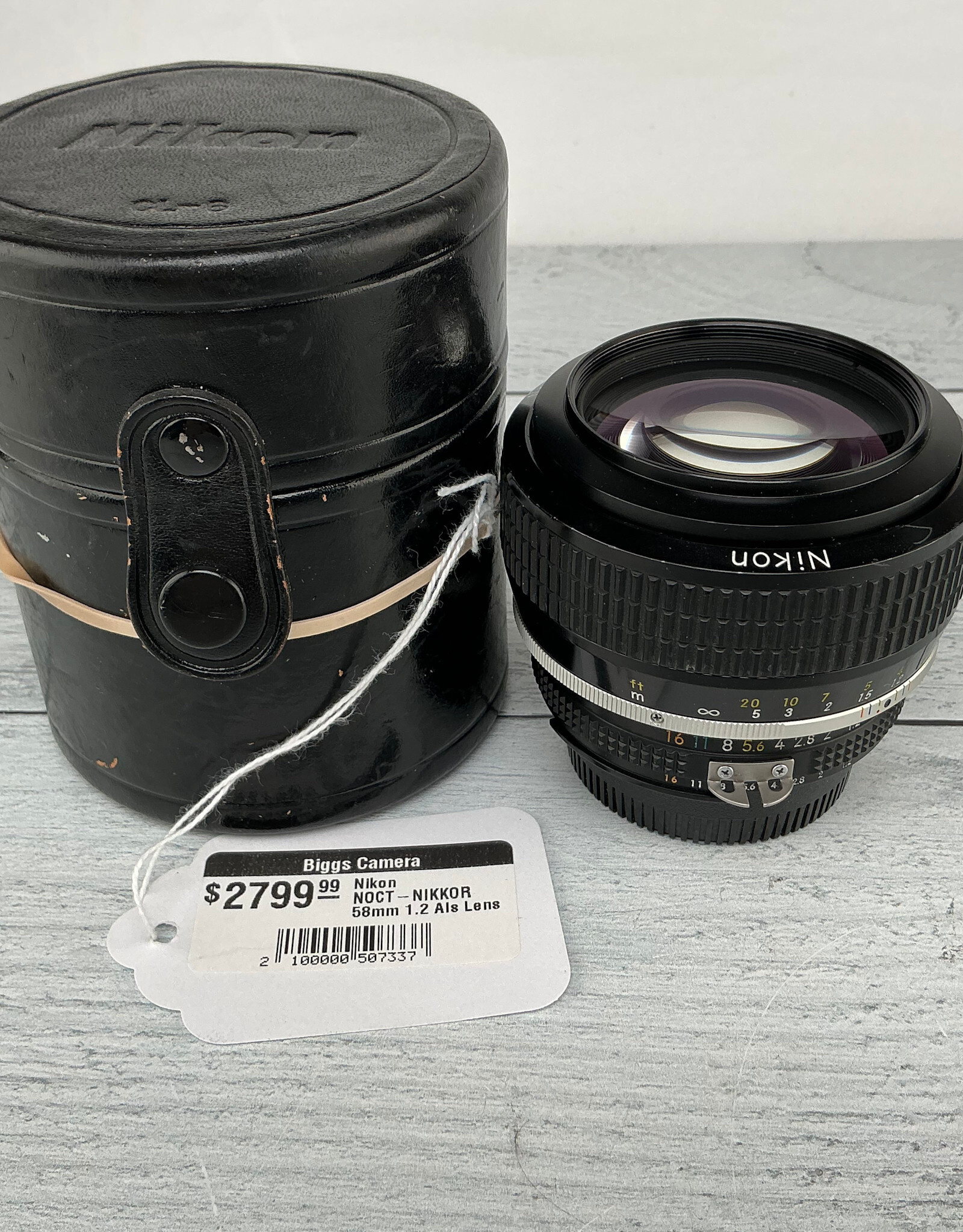NIKON Nikon Noct-Nikkor 58mm f1.2 AIS Lens in Case Used Good