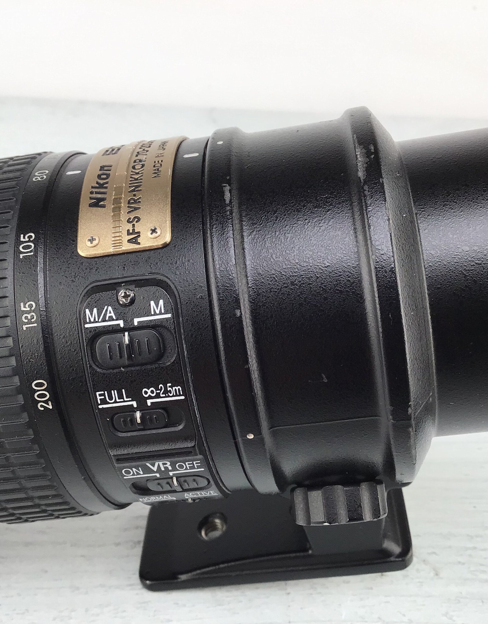 NIKON Nikon ED AF-S VR Nikkor 70-200mm f2.8G Lens Used Fair