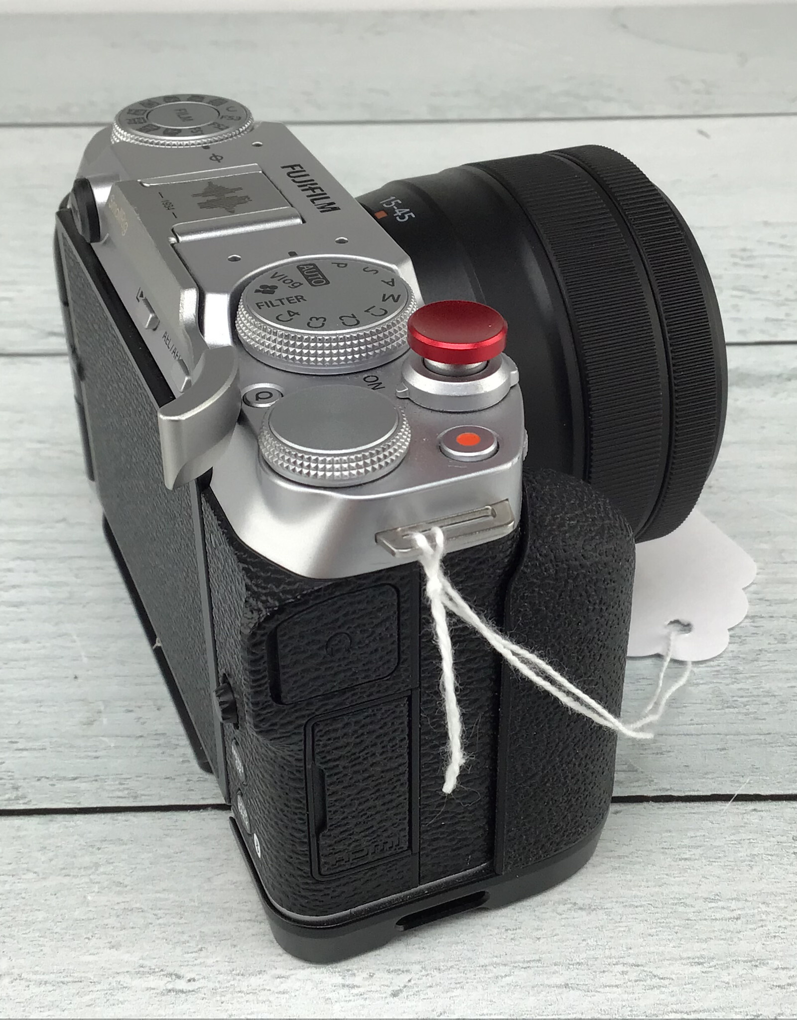 FUJI Fuji X-M5 Silver Camera w/ 15-45mm, SmallRig Grip Used Good