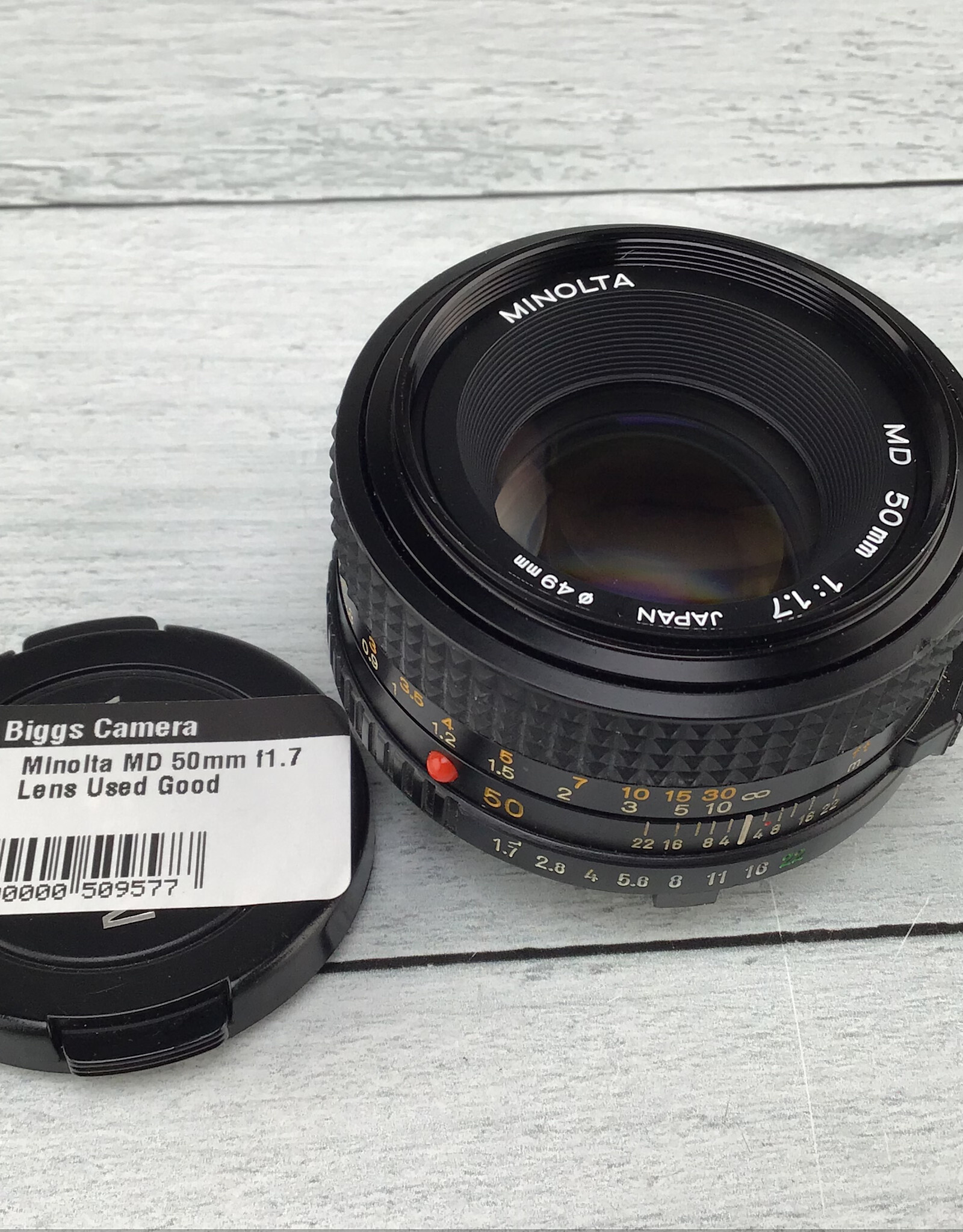 Minolta Minolta MD 50mm f1.7 Lens Used Good