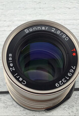 Contax Zeiss Sonnar 90mm f2.8 T* Lens for Contax G No Caps Used Good