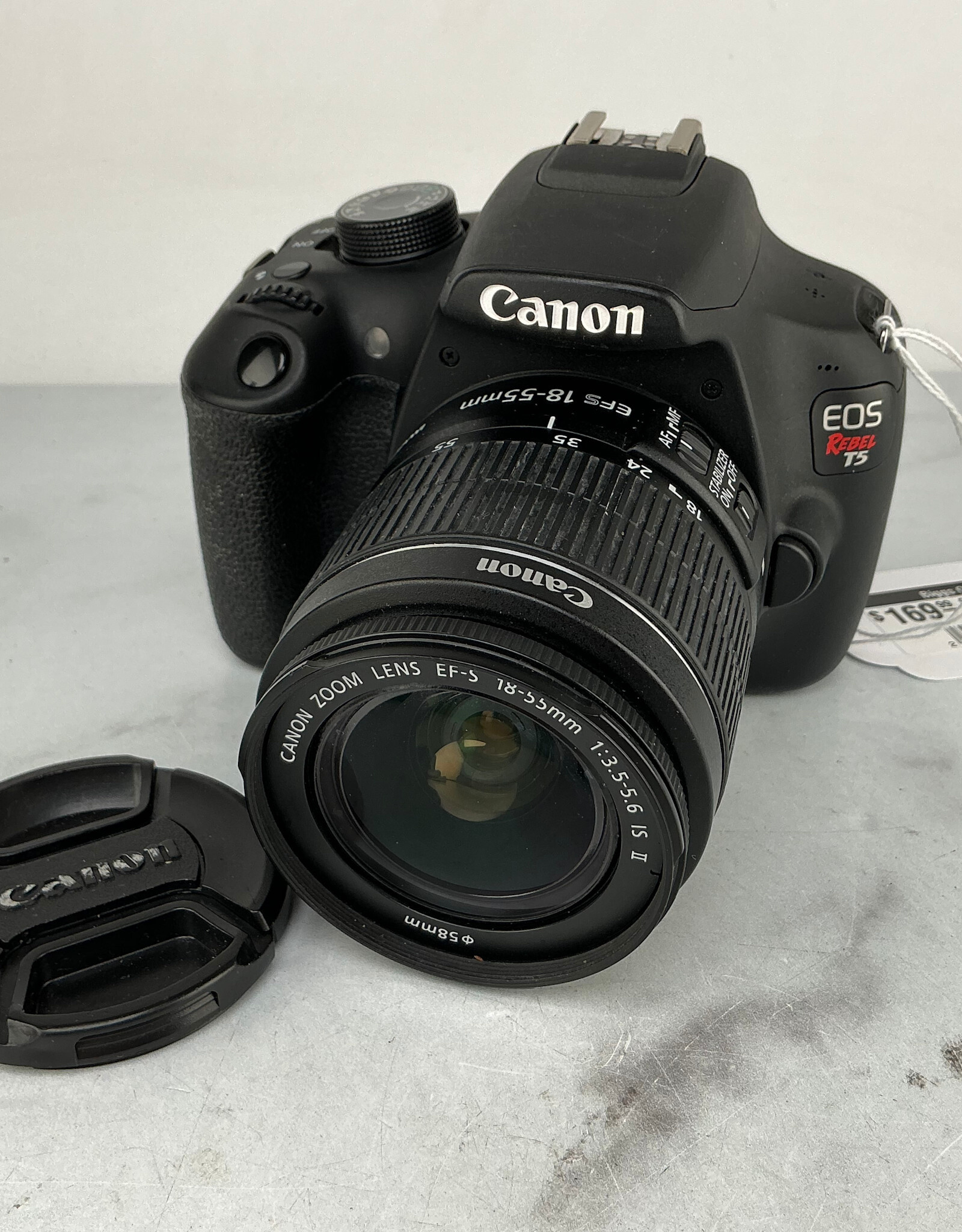 CANON Canon Rebel T5 Camera w/18-55mm IS II Lens No Charger Used Good