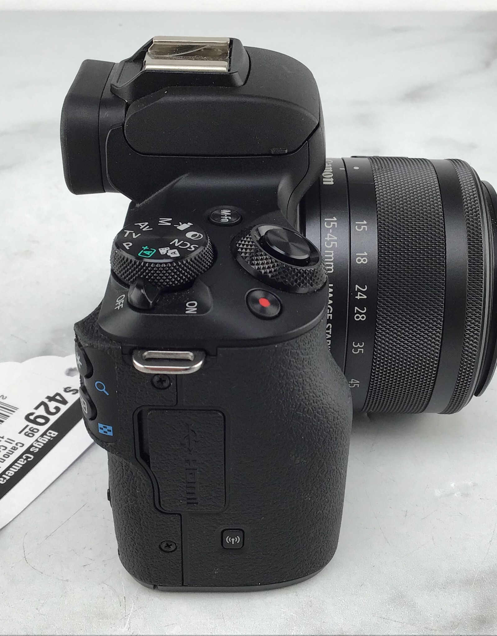 CANON Canon EOS M50 Mark II Camera w/ 15-45mm No Charger Used Good