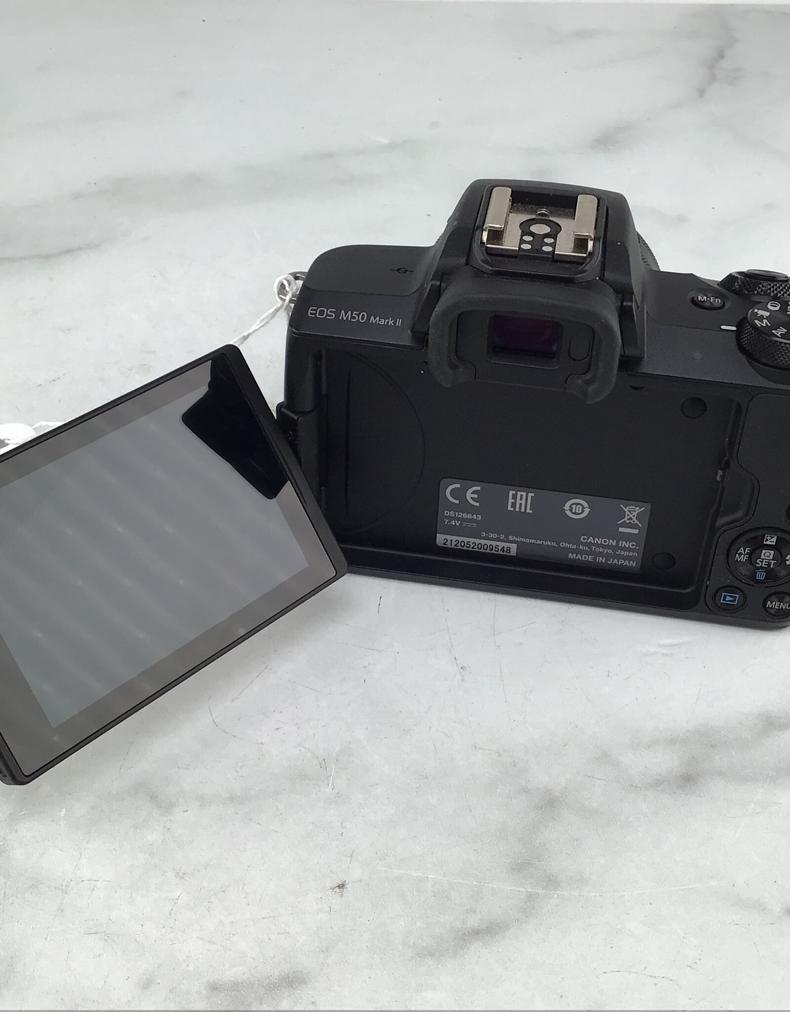 CANON Canon EOS M50 Mark II Camera w/ 15-45mm No Charger Used Good