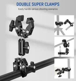 Neewer NEEWER UA014 Double Super Clamp Camera Mount CLOSEOUT