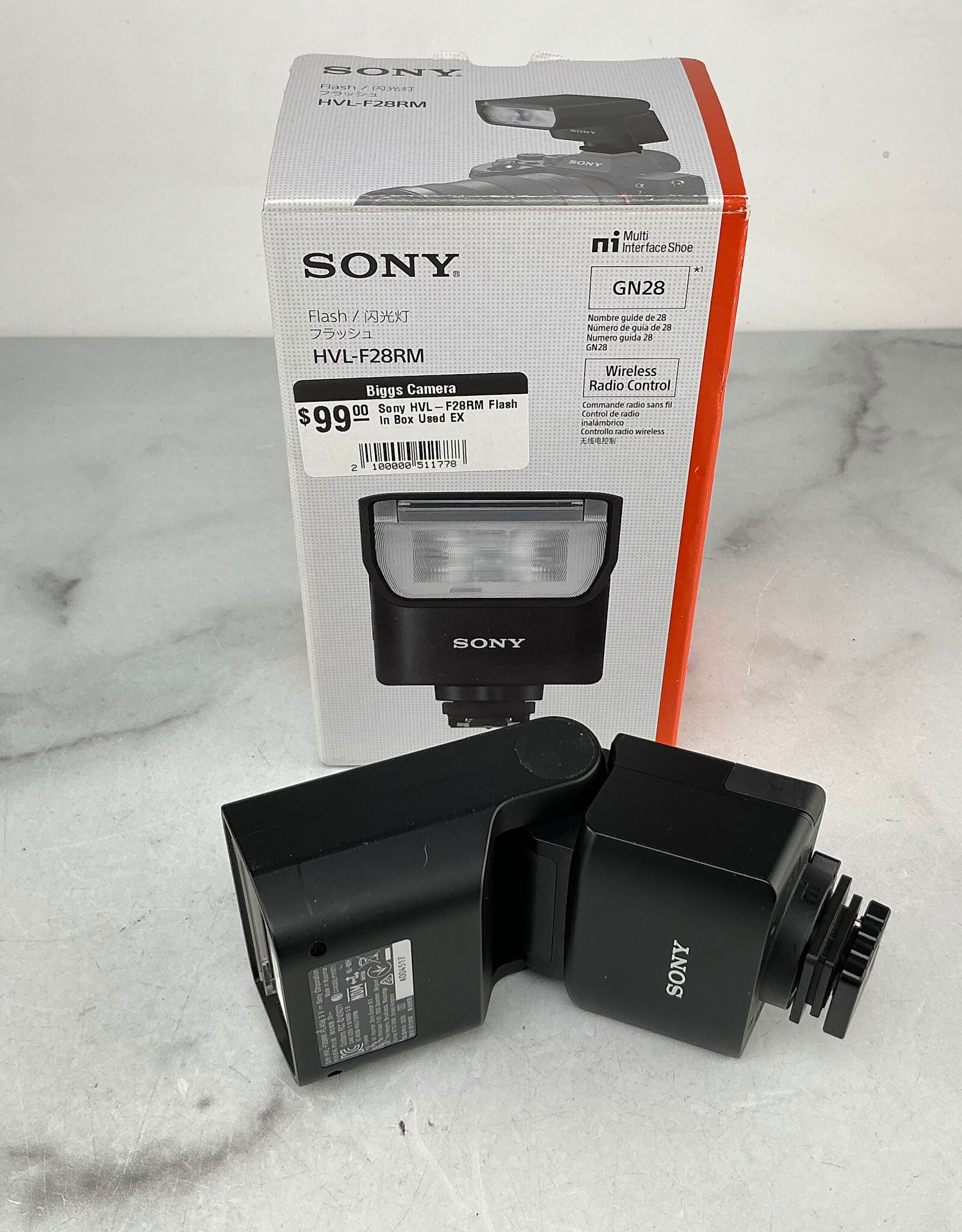 SONY Sony HVL-F28RM Flash in Box Used EX