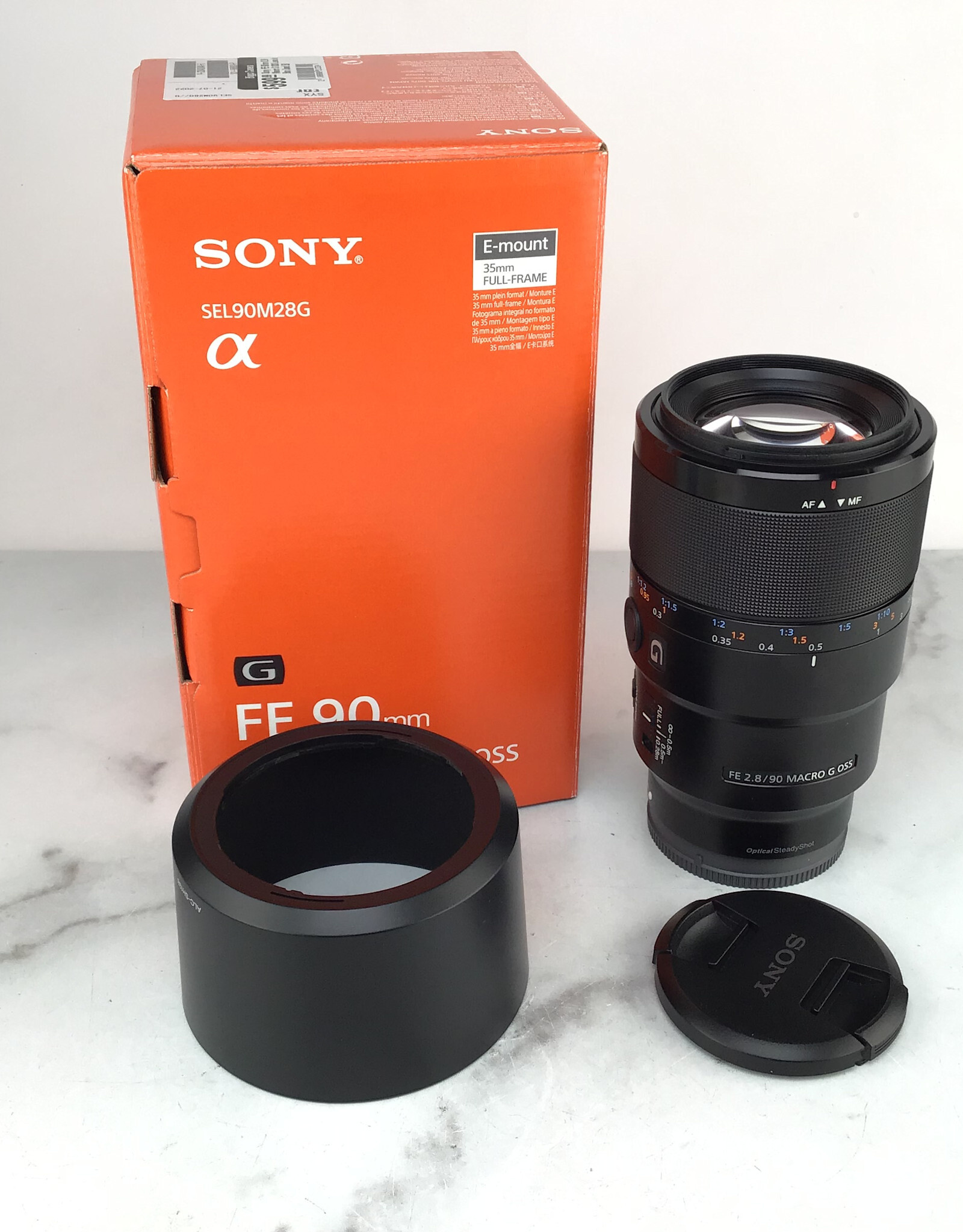 SONY Sony FE 90mm f2.8 Macro G OSS Lens in Box Used EX