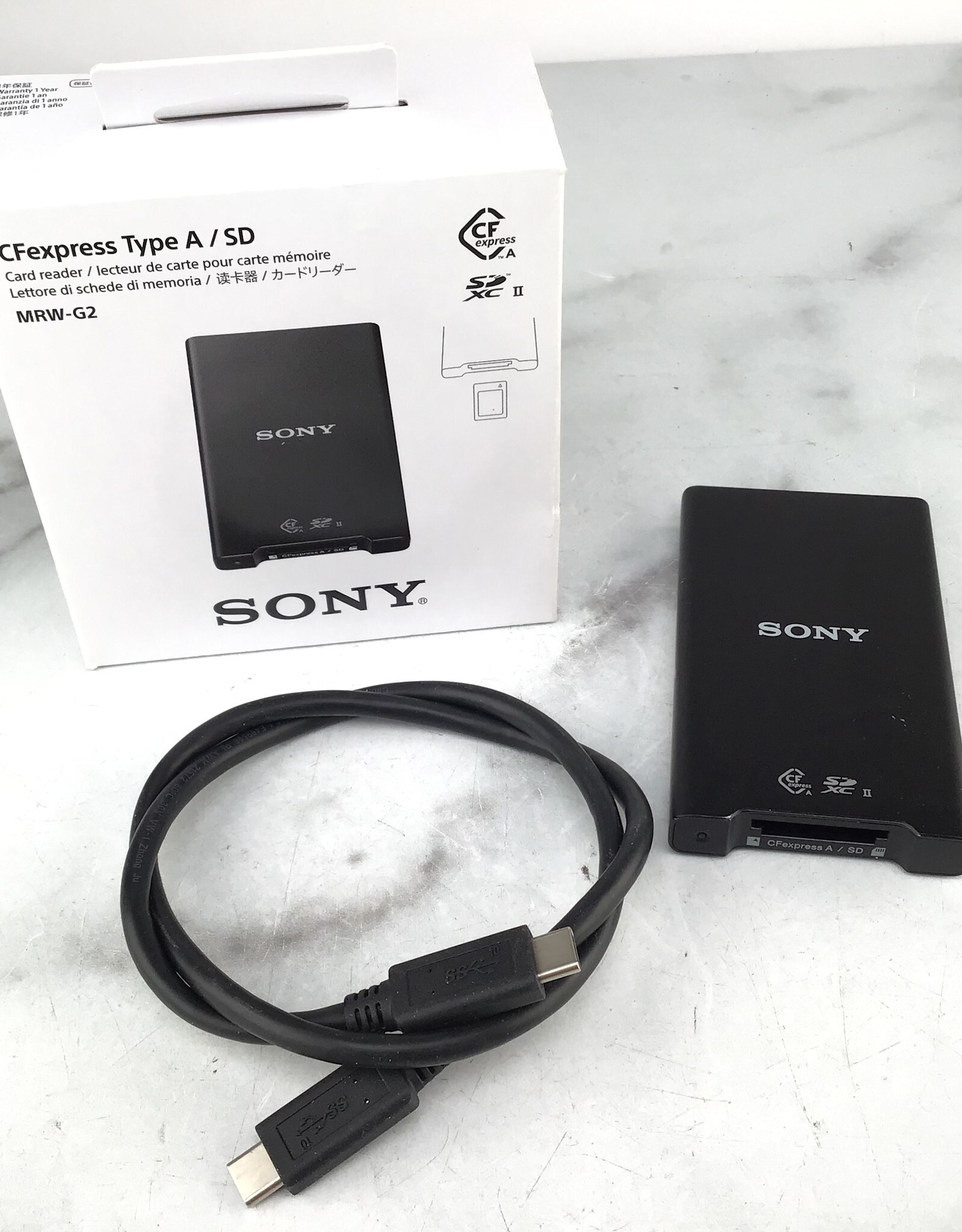 SONY Sony CF Express Type A/SD Card Reader MRW-G2 in Box Used EX