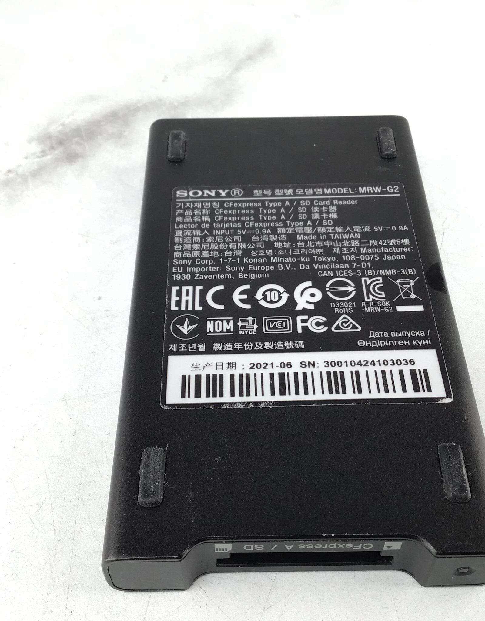 SONY Sony CF Express Type A/SD Card Reader MRW-G2 in Box Used EX