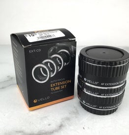 Vello Autofocus Extension Tube Set for Canon EF EXT-CD in Box Used EX