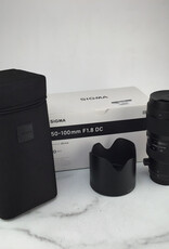 SIGMA Sigma Art 50-100mm f1.8 DC HSM Lens in Box for Canon Used EX