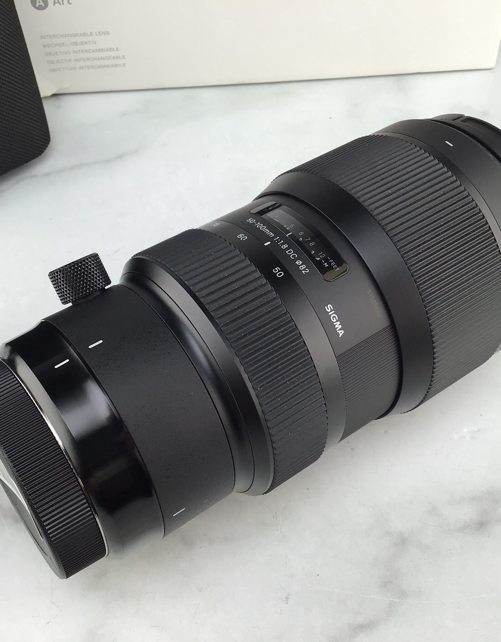 SIGMA Sigma Art 50-100mm f1.8 DC HSM Lens in Box for Canon Used EX