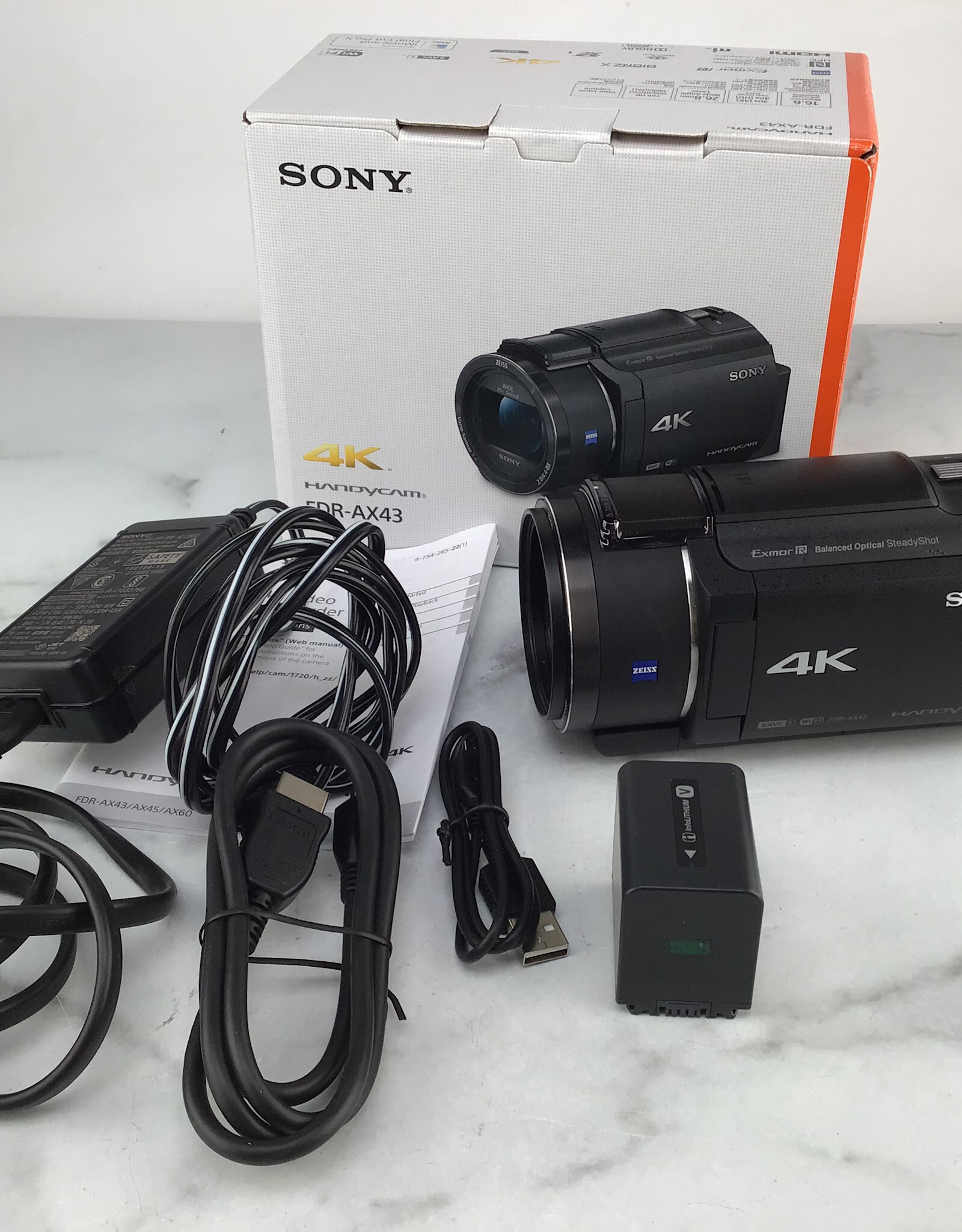 SONY Sony FDR-AX43 Camcorder in Box Used EX