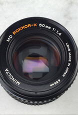 Minolta Minolta MD Rokkor X 50mm f1.4 Lens Used Good