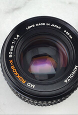 Minolta Minolta MD Rokkor X 50mm f1.4 Lens Used Good