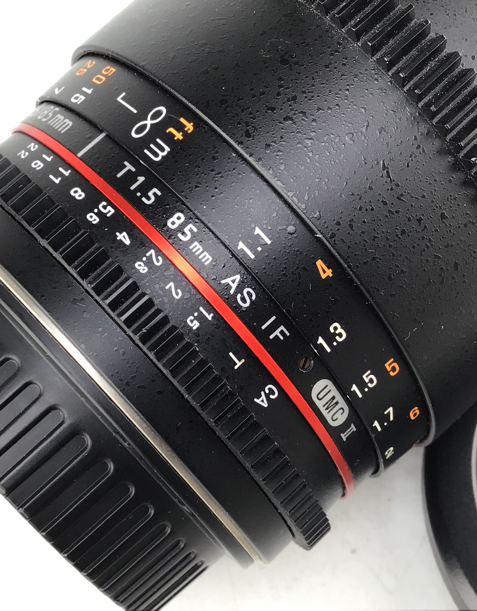 ROKINON Rokinon AS UMC II 85mm T1.5 Cinema Lens for Canon EF Used Good