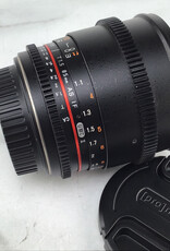 ROKINON Rokinon AS UMC II 85mm T1.5 Cinema Lens for Canon EF Used Good