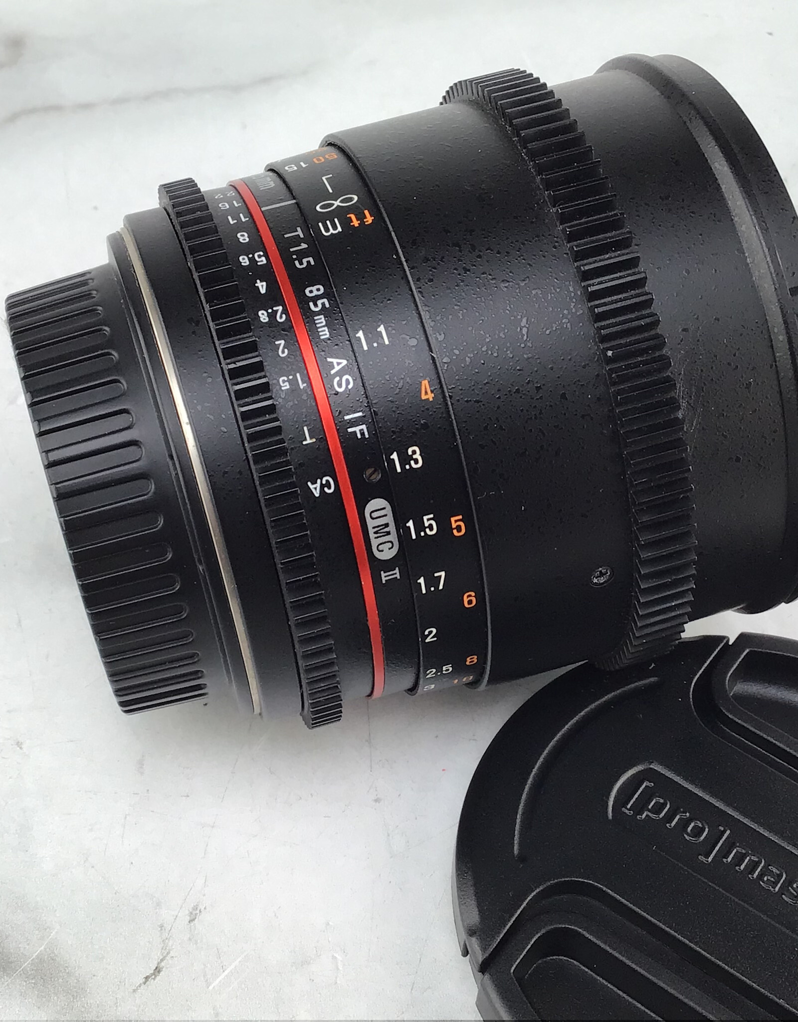 ROKINON Rokinon AS UMC II 85mm T1.5 Cinema Lens for Canon EF Used Good