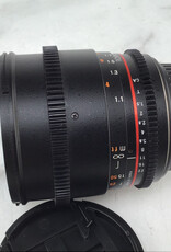 ROKINON Rokinon AS UMC II 85mm T1.5 Cinema Lens for Canon EF Used Good