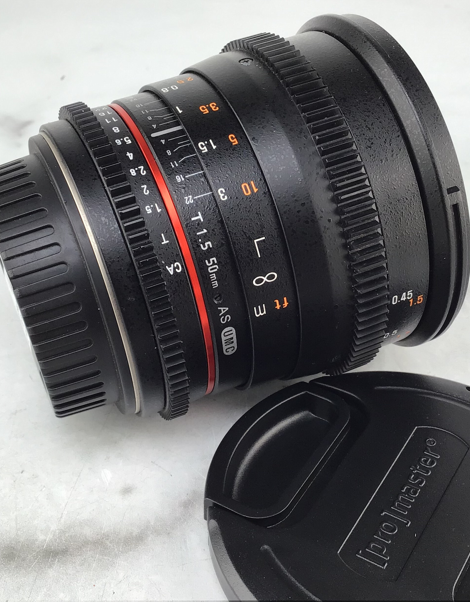 ROKINON Rokinon 50mm T1.5 Cinema Lens for Canon EF Used Good