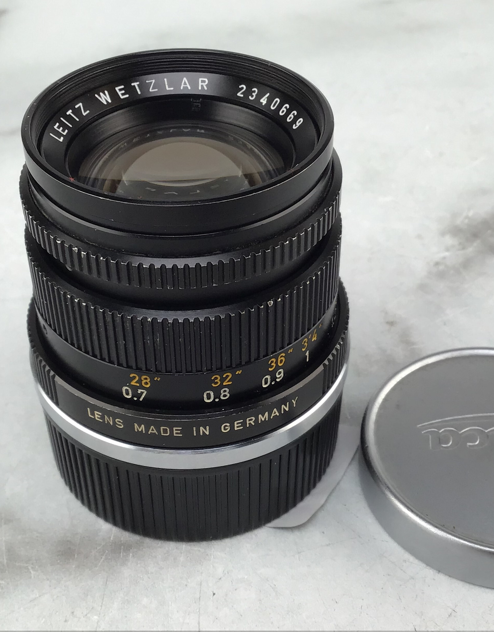 Leica Leica Leitz Summicron M 50mm f2 Lens Germany Used Fair