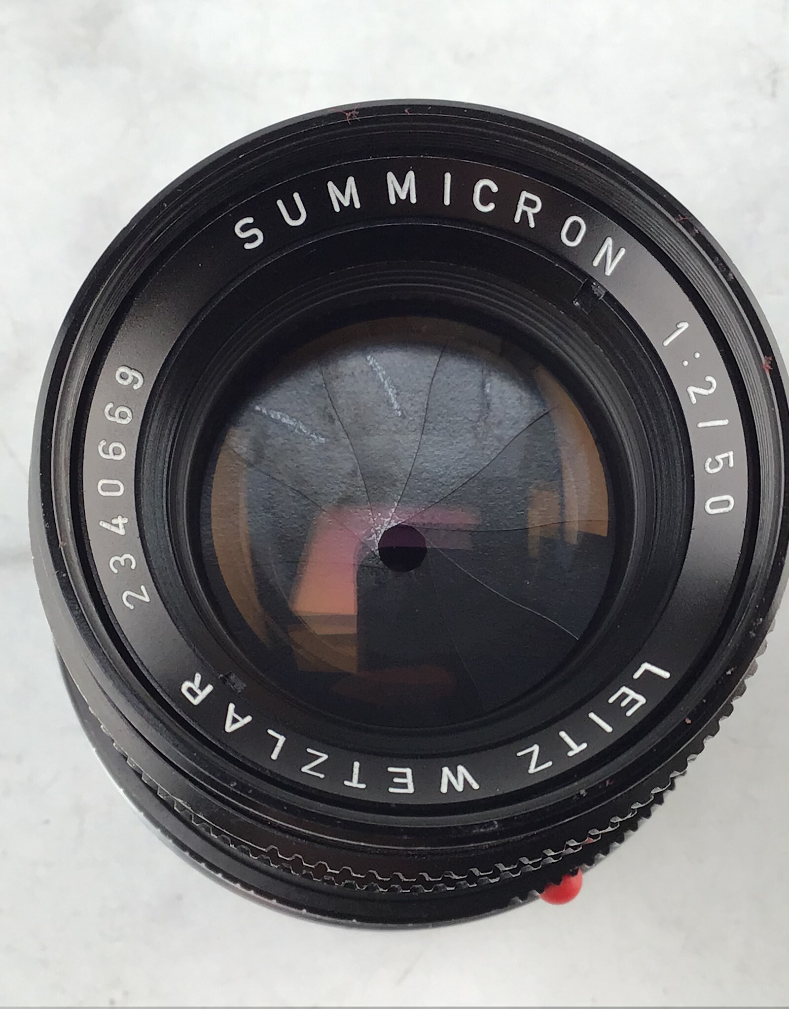 Leica Leica Leitz Summicron M 50mm f2 Lens Germany Used Fair
