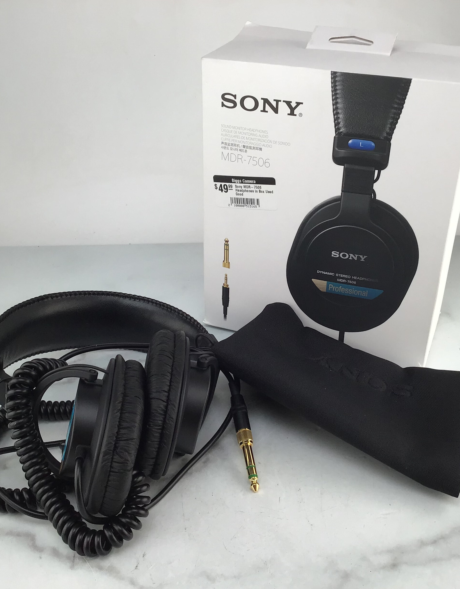 SONY Sony MDR-7506 Headphones in Box Used Good