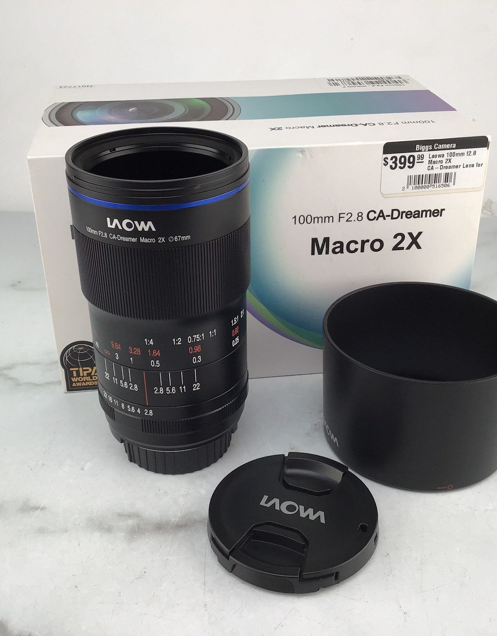 Laowa 100mm f2.8 Macro 2X CA-Dreamer Lens for Nikon F Used Mint