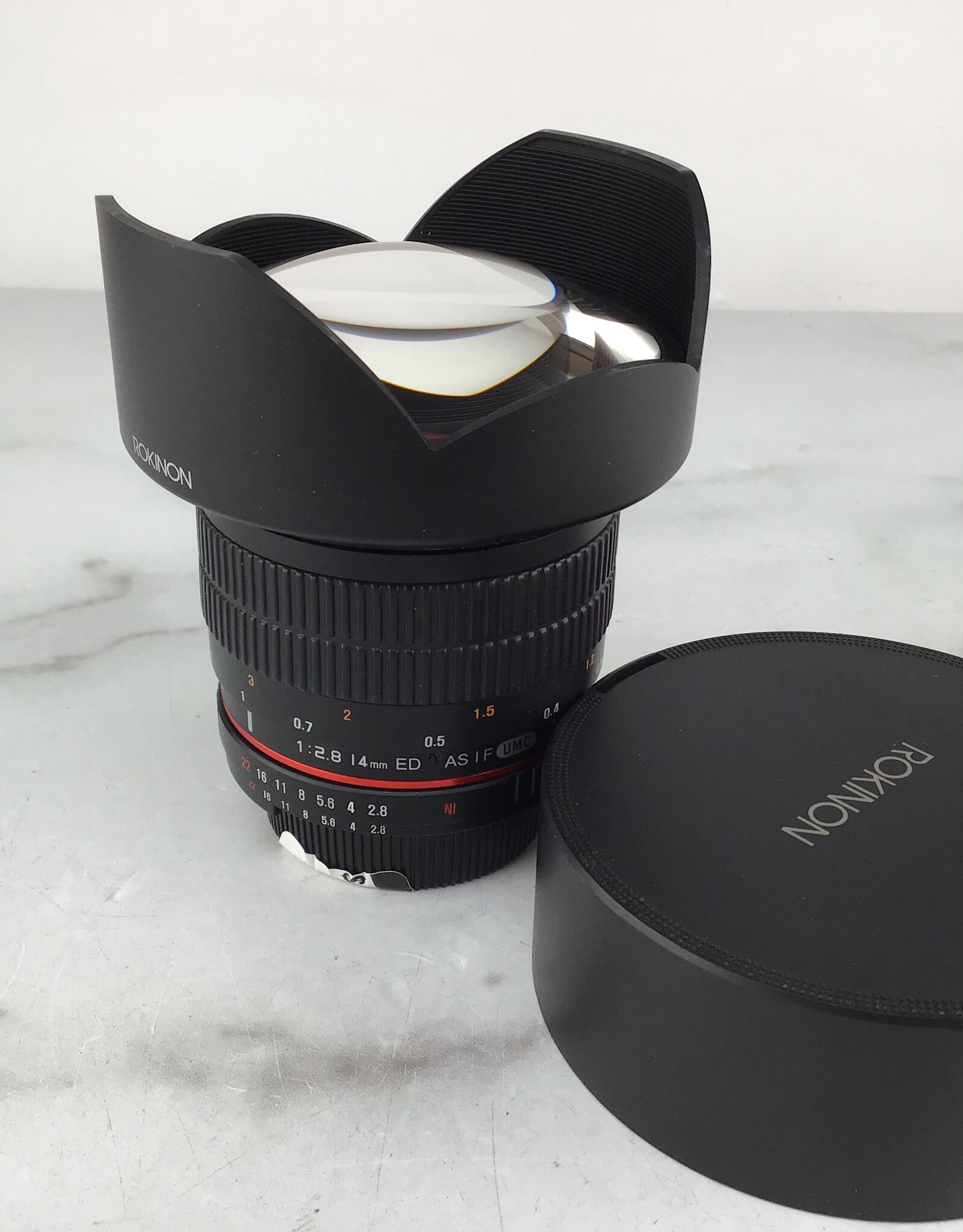ROKINON Rokinon 14mm 2.8 ED AS IF UMC Lens for Nikon Used Good