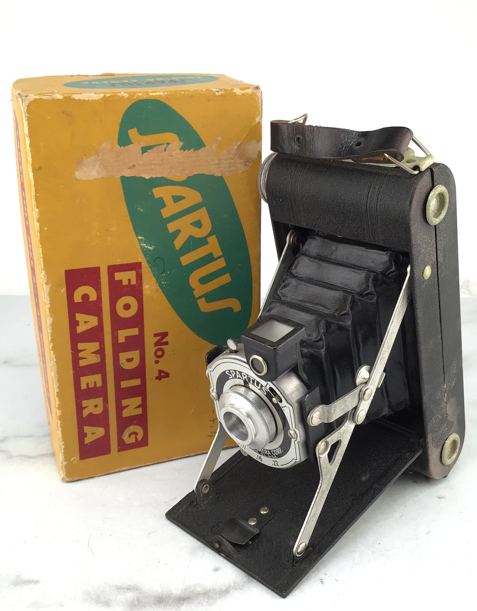 Spartus Spartus No. 4 Folding Camera in Box Used Disp