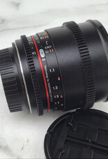 ROKINON Rokinon 85mm T1.5 AS IF Cinema Lens for Canon EF Used Good