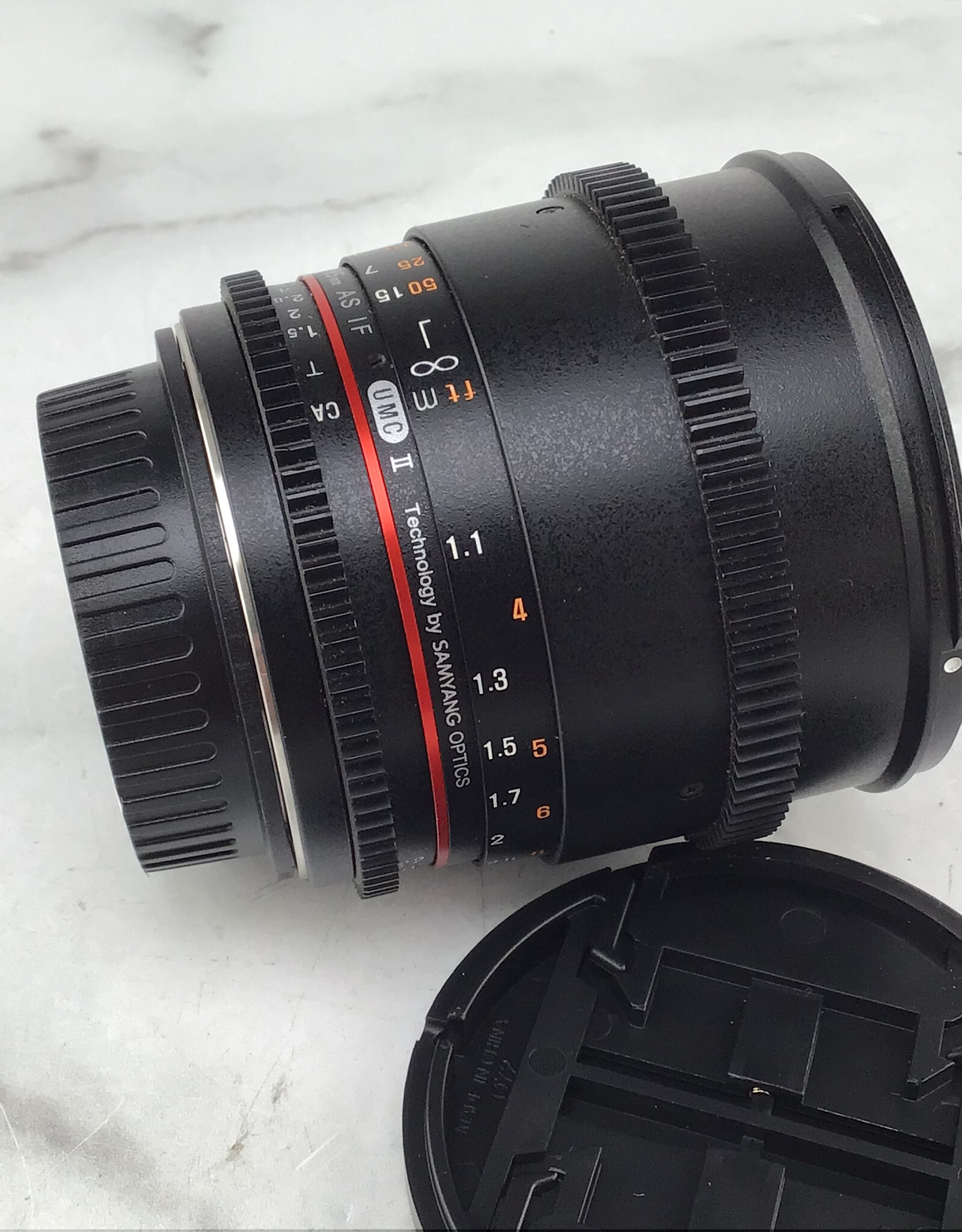 ROKINON Rokinon 85mm T1.5 AS IF Cinema Lens for Canon EF Used Good