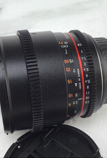 ROKINON Rokinon 85mm T1.5 AS IF Cinema Lens for Canon EF Used Good