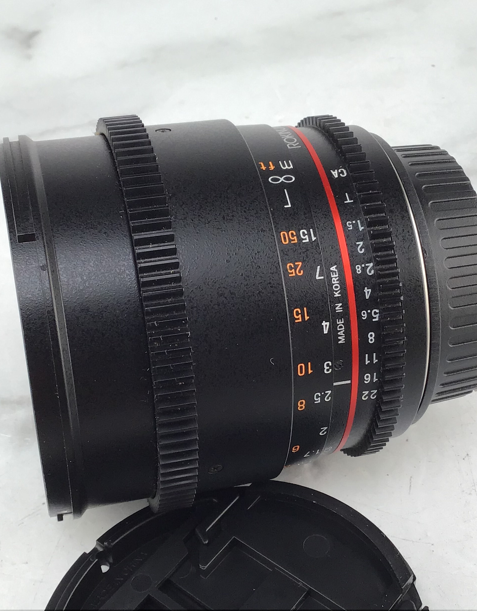 ROKINON Rokinon 85mm T1.5 AS IF Cinema Lens for Canon EF Used Good
