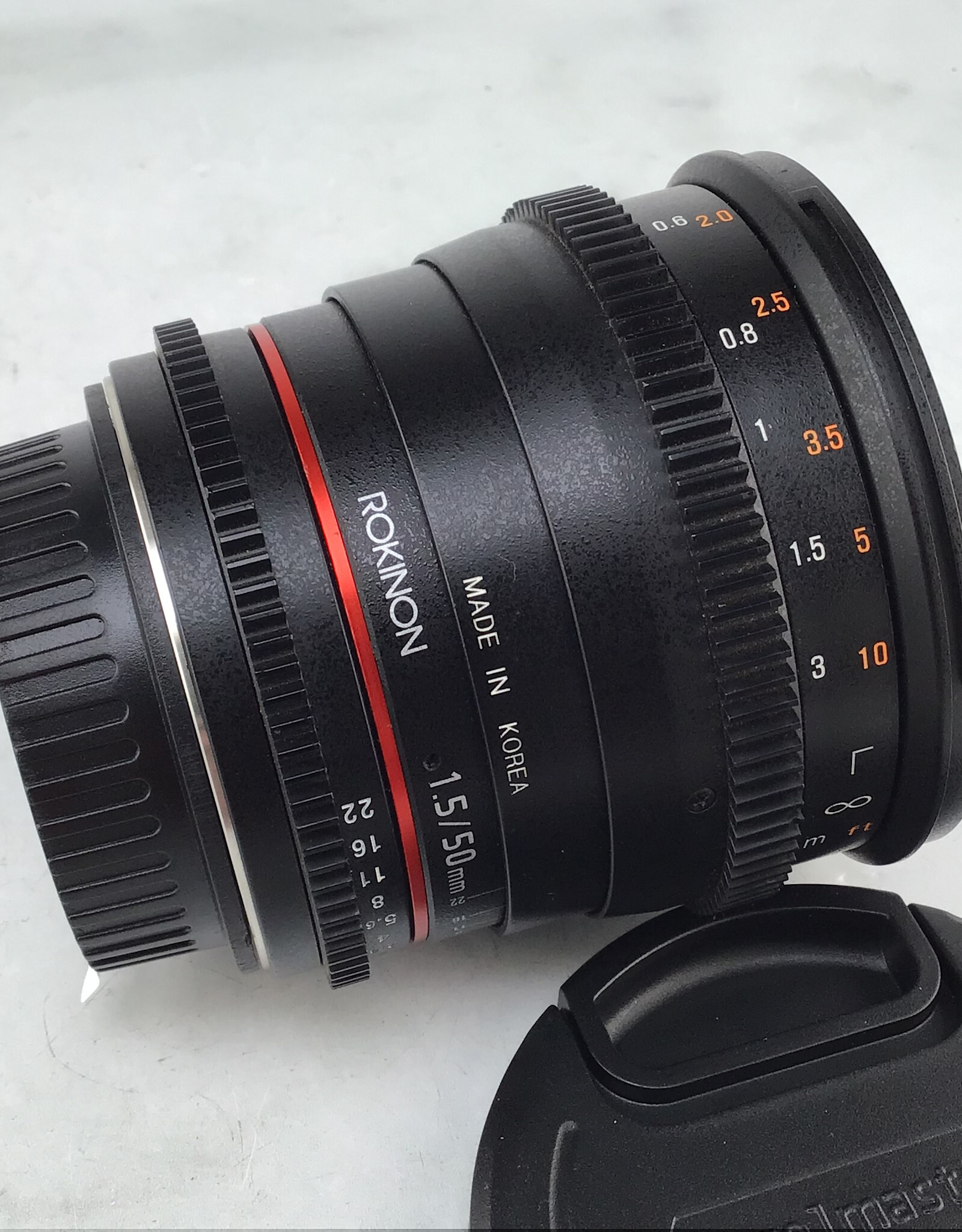 ROKINON Rokinon 50mm T1.5 AS UMC Cinema Lens for Canon EF Used Good