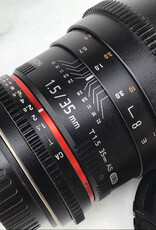 ROKINON Rokinon 35mm T1.5 AS UMC Lens for Canon EF Used Good