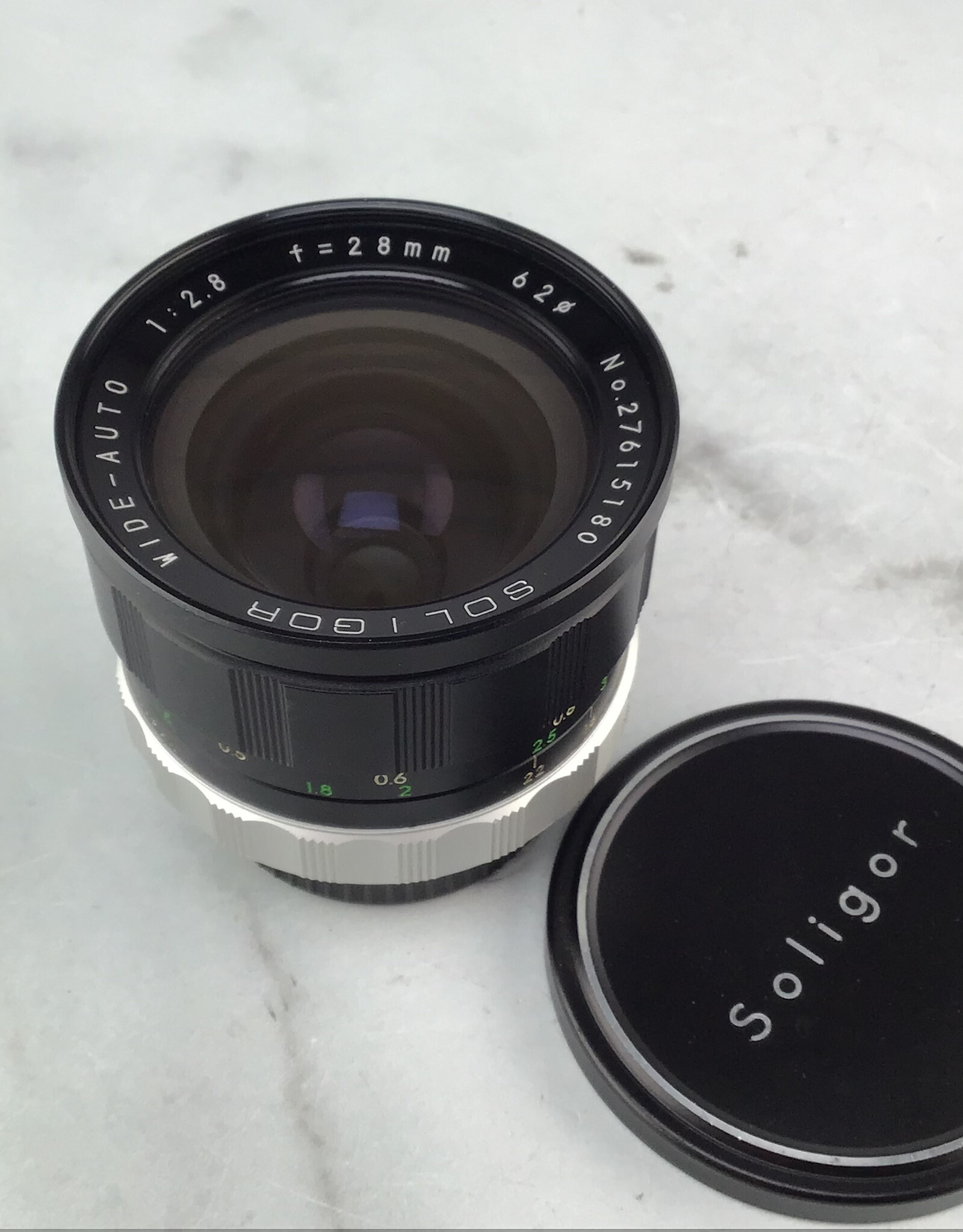 soligor Soligor 28mm f2.8 Lens for Minolta MD Used Good