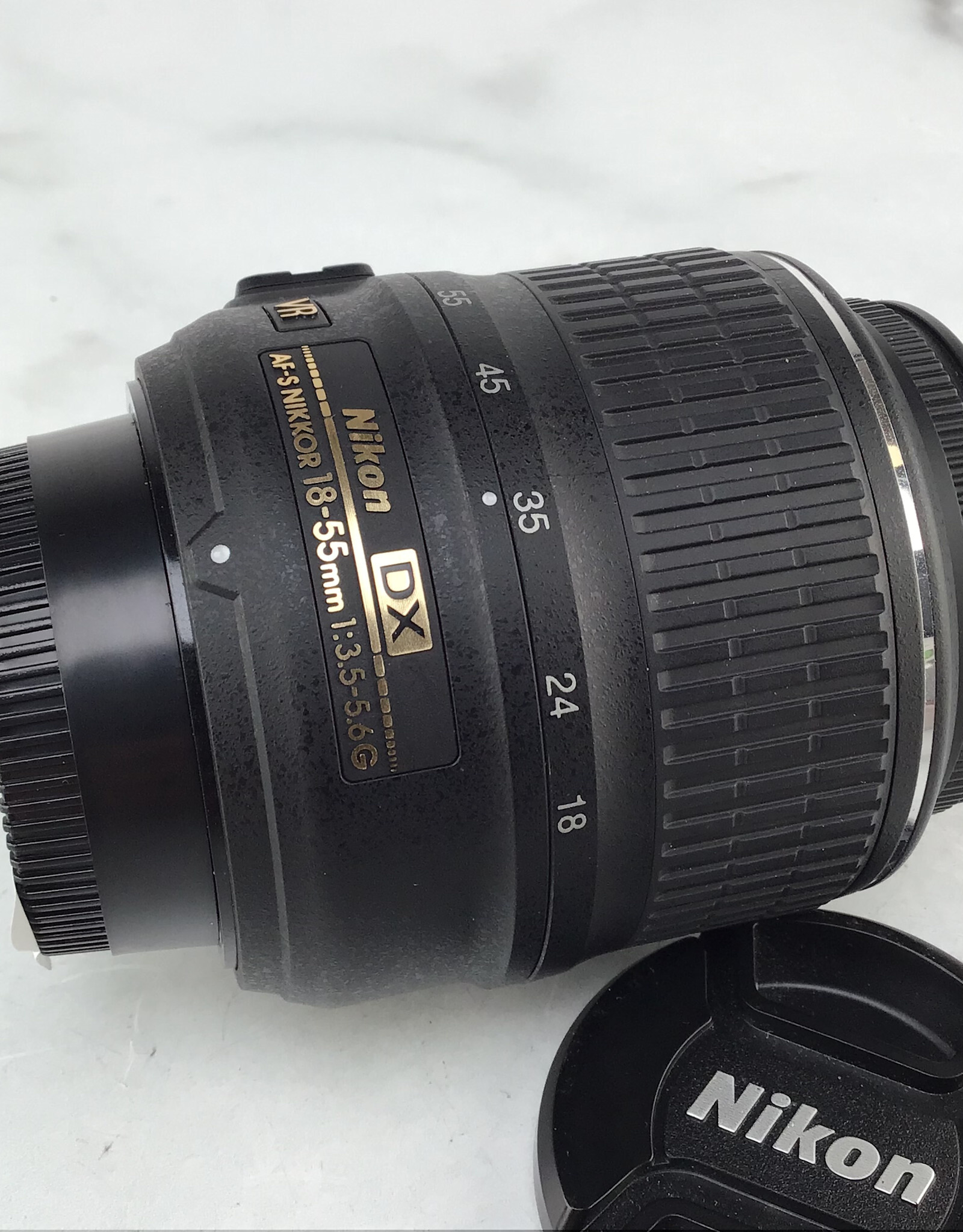 NIKON Nikon AD-S DX Nikkor 18-55mm f3.5-5.6 G VR Lens Used Good