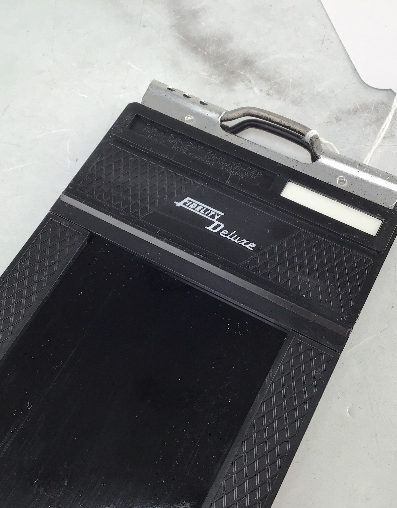 Fidelity Deluxe Fidelity Deluxe 2 1/4" X 3 1/4" Cut Film Holder Used Good
