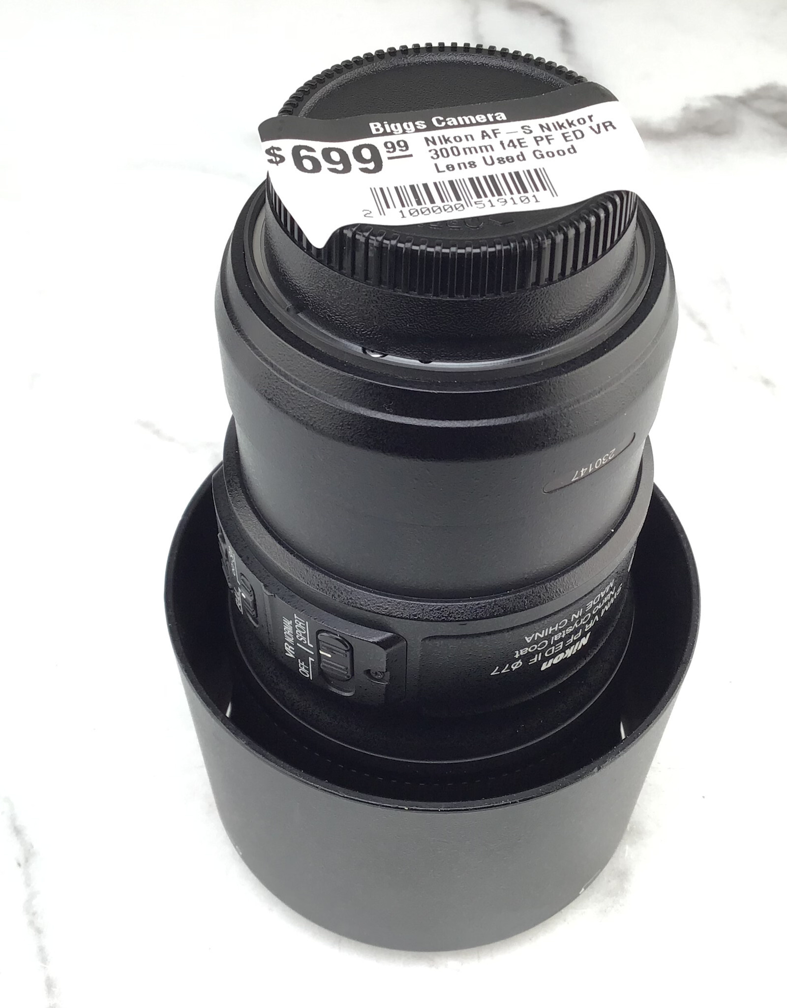 NIKON Nikon AF-S Nikkor 300mm f4E PF ED VR Lens Used Good