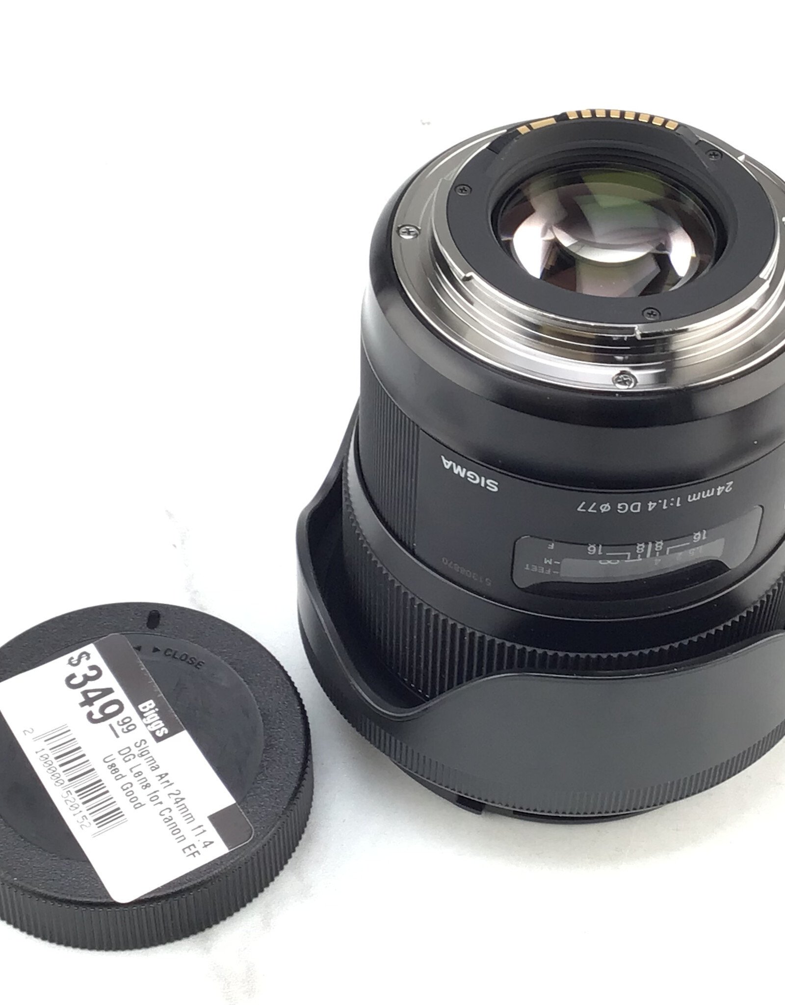 SIGMA Sigma Art 24mm f1.4 DG Lens for Canon EF Used Good