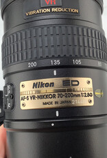 NIKON Nikon ED AF-S VR Nikkor 70-200mm f2.8 VR Lens Used Good