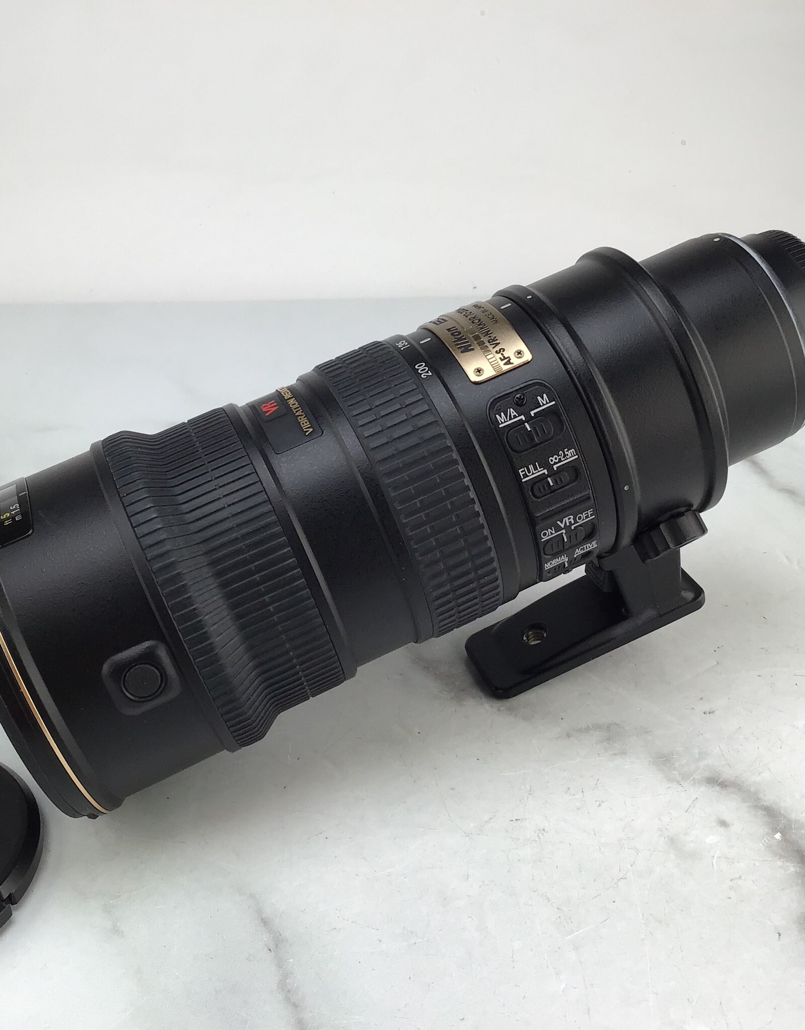 NIKON Nikon ED AF-S VR Nikkor 70-200mm f2.8 VR Lens Used Good