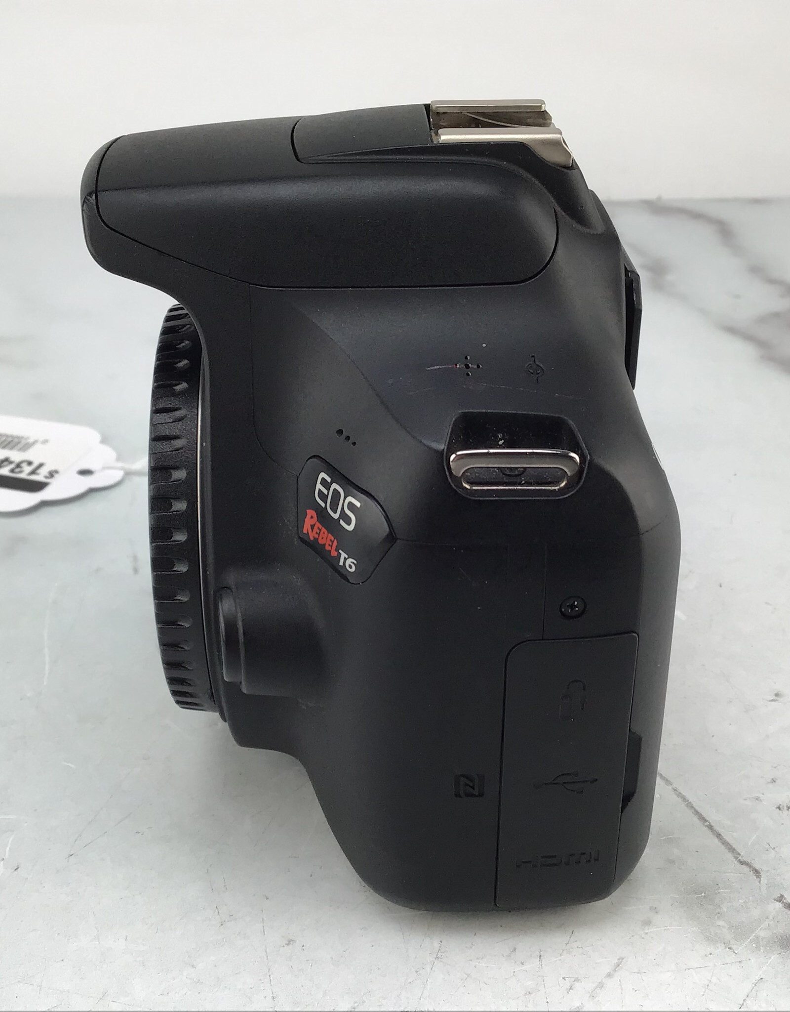 CANON Canon EOS Rebel T6 Body Missing Battery Door Used Good