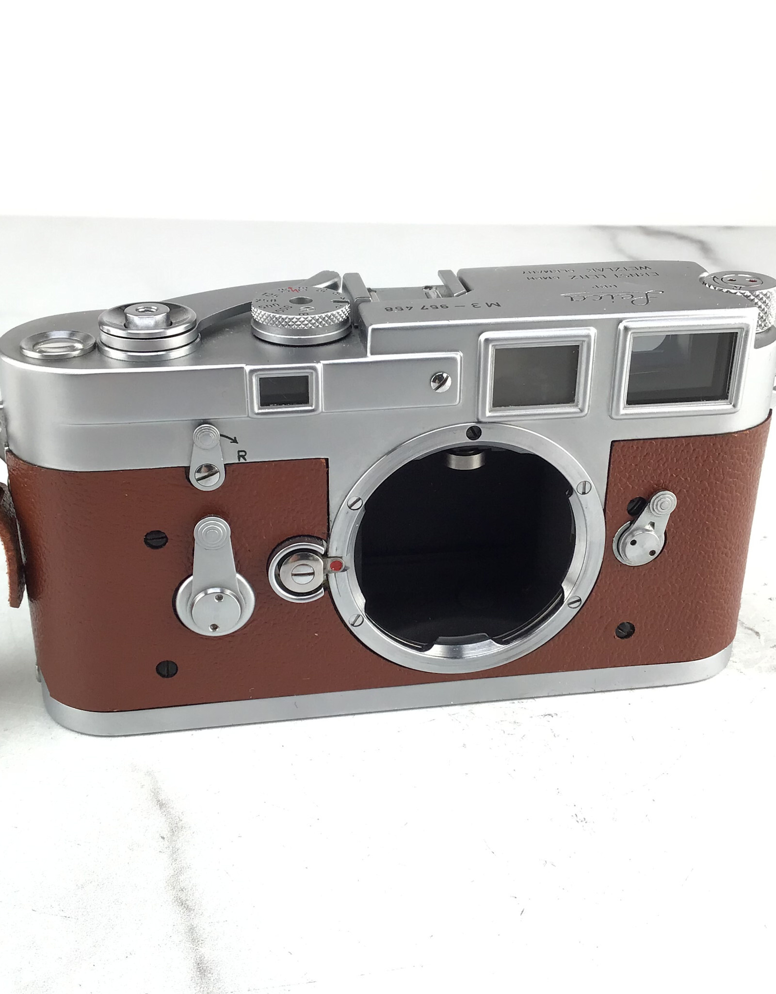 Leica Leica M3 Single Stroke Brown Leather Recover Used Good