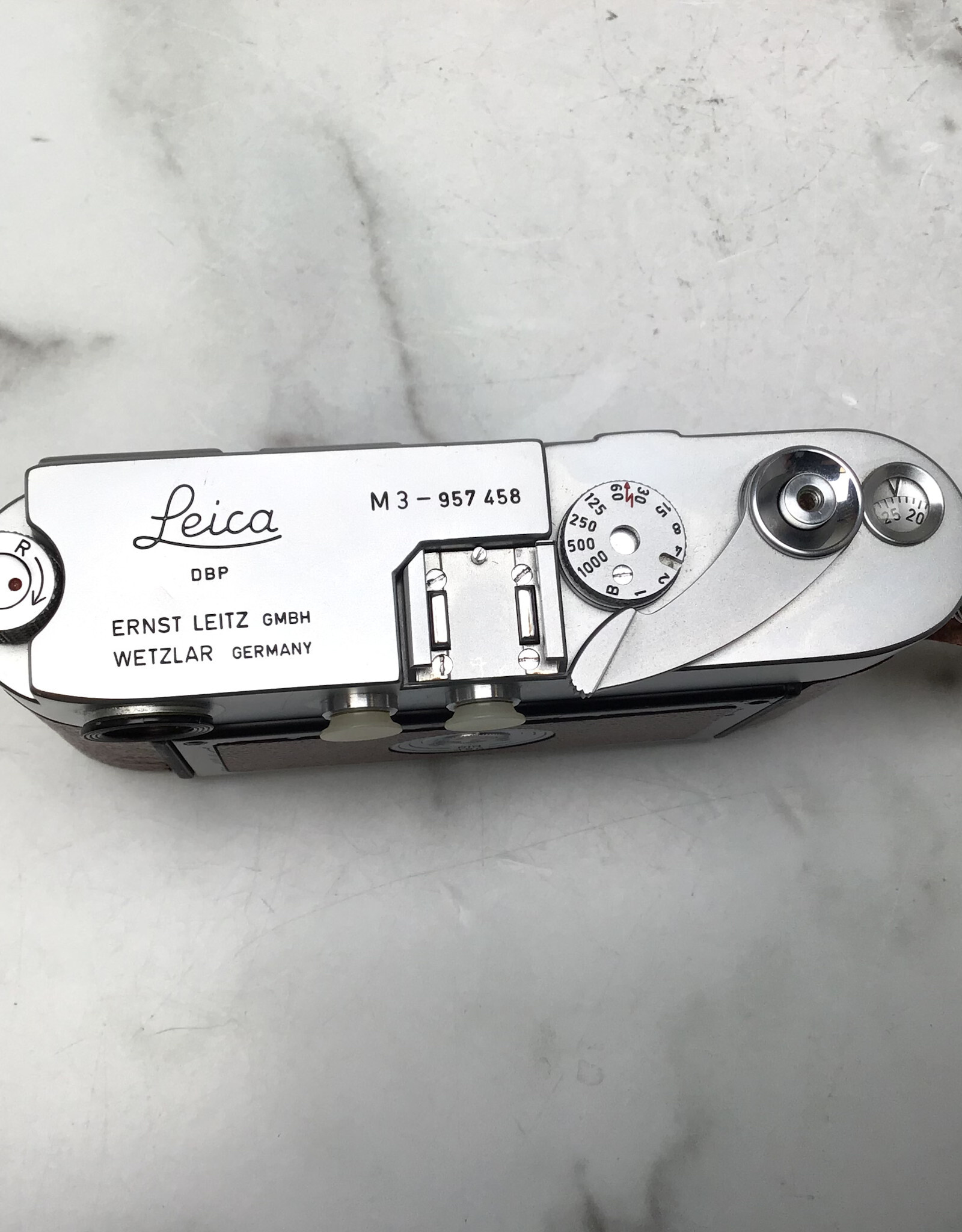 Leica Leica M3 Single Stroke Brown Leather Recover Used Good