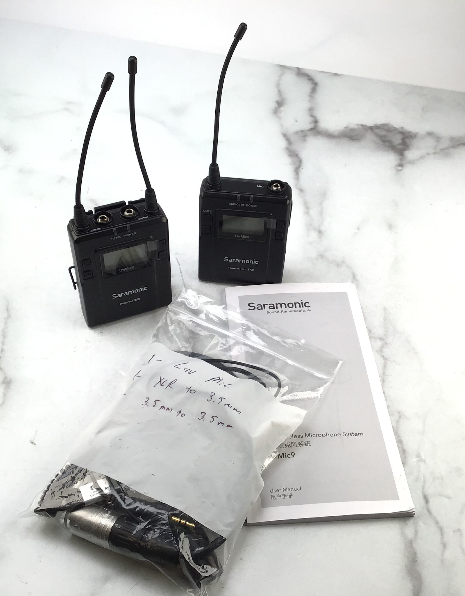 Saramonic UwMic 9 (RX9+TX9) Wireless Micrphone Set Used Good